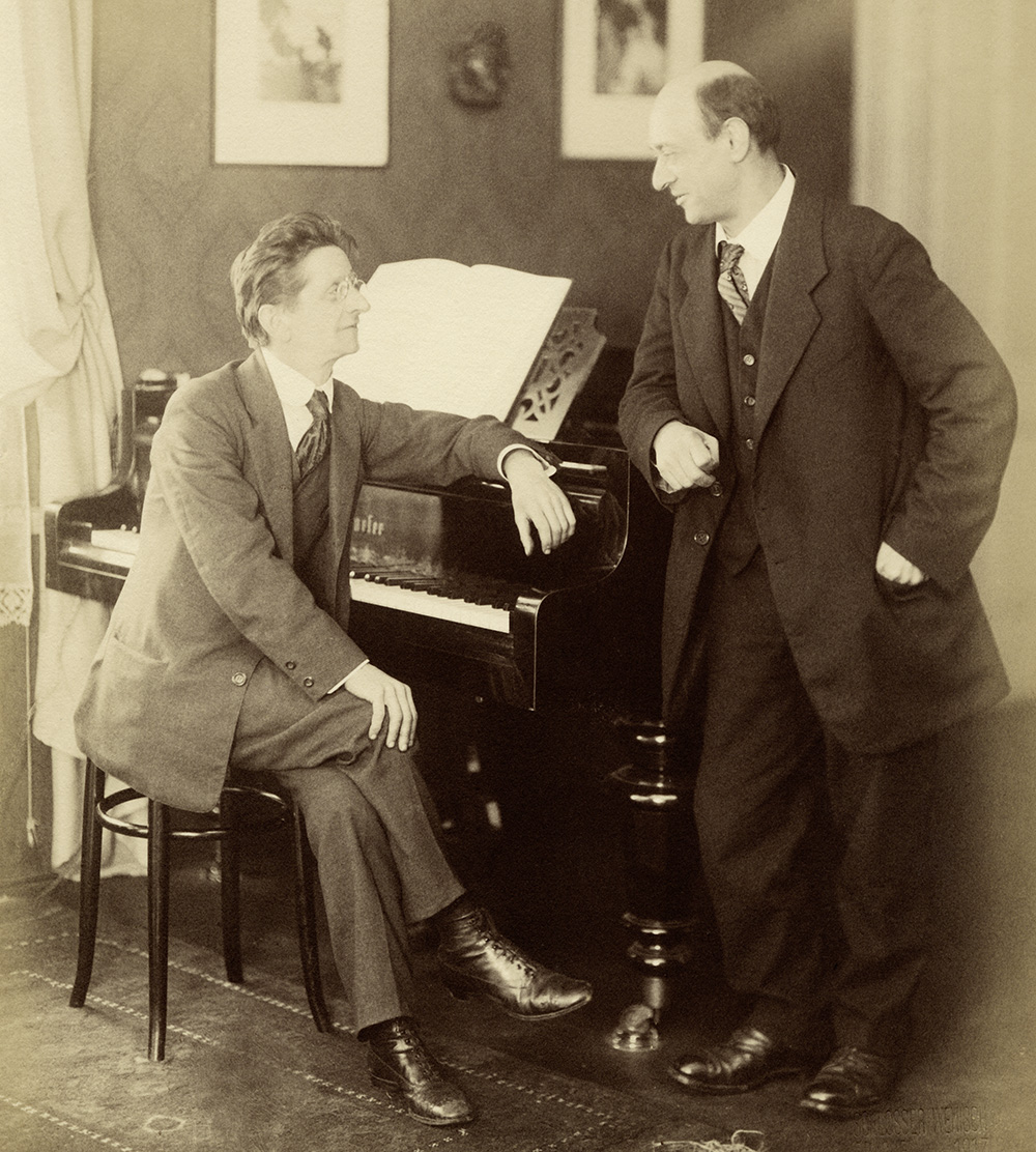 Alexander Zemlinsky und Arnold Schönberg, Prag 1917